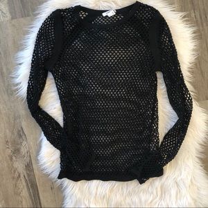 Helmut Lang Fishnet long sleeve